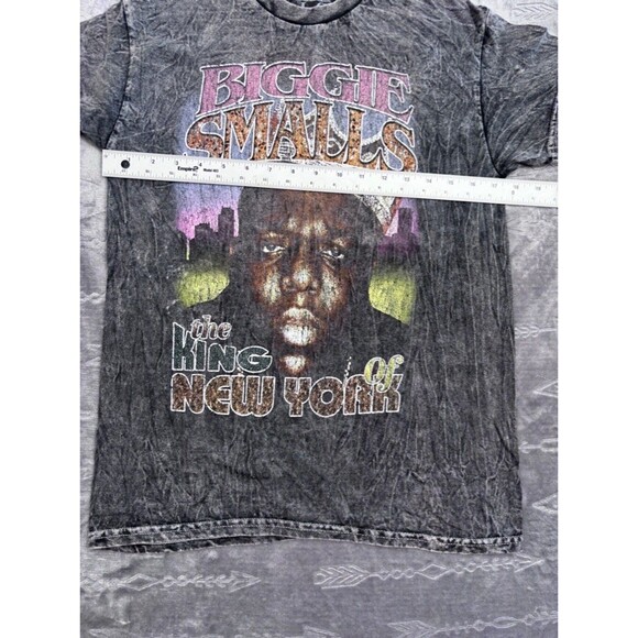 Biggie Smalls King of New York - Brooklyn Mint Men's TShirt, S Grey - Picture 3 of 6